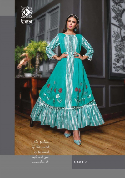 Grace Vol-1 Kiana Cotton Ekkat Printed Anarkali Kurti Grace Vol-1 Kiana Cotton Ekkat Printed Anarkali Kurti